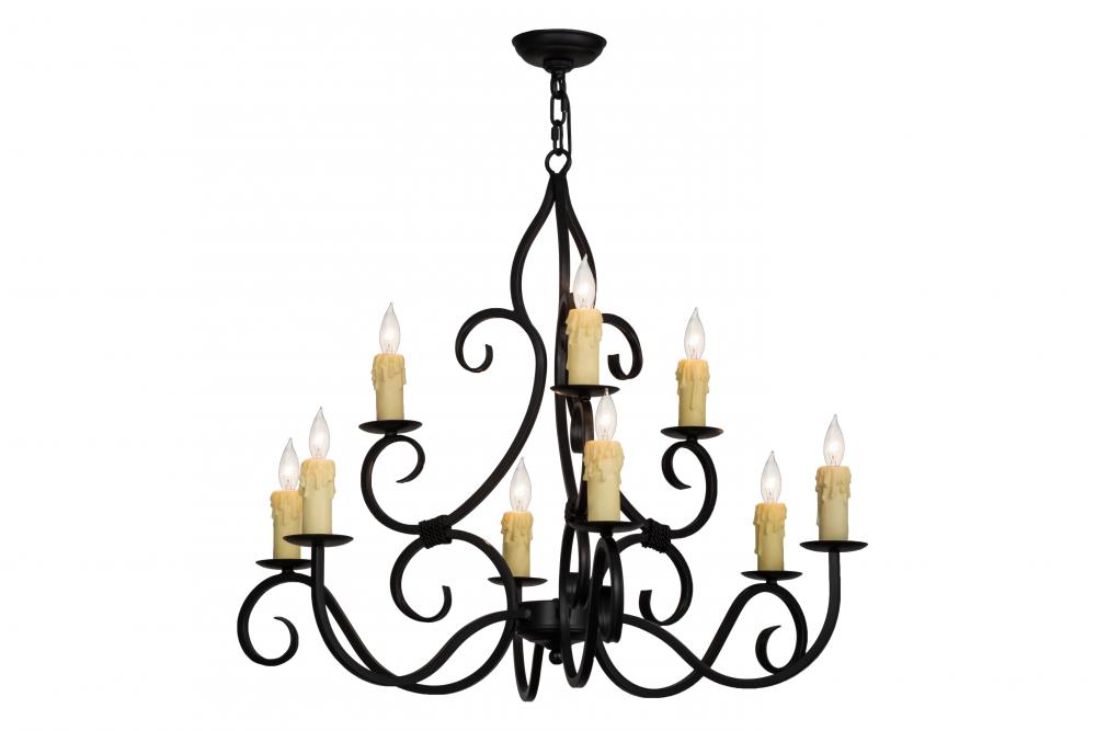 36" Wide Clayton 9 Light Chandelier