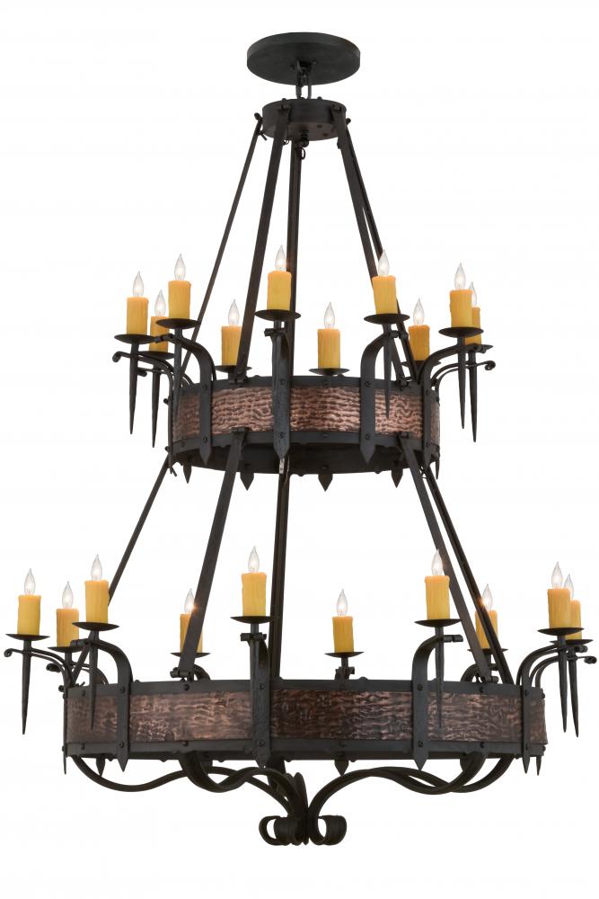 56" Wide Costello 20 Light Two Tier Chandelier