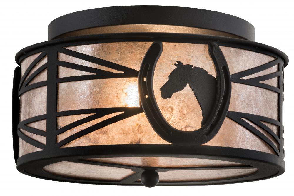 14.5" Wide Horseshoe Flushmount