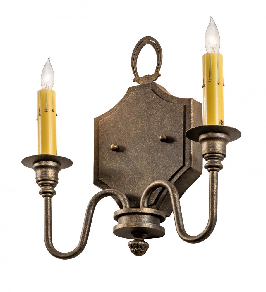 12" Wide Paquita 2 Light Wall Sconce