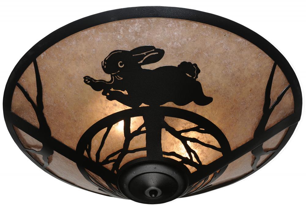 22" Wide Rabbit on the Loose Flushmount