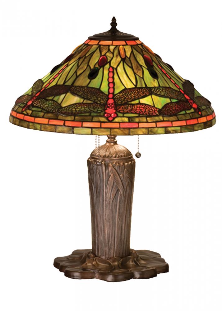 25"H Tiffany Dragonfly Table Lamp