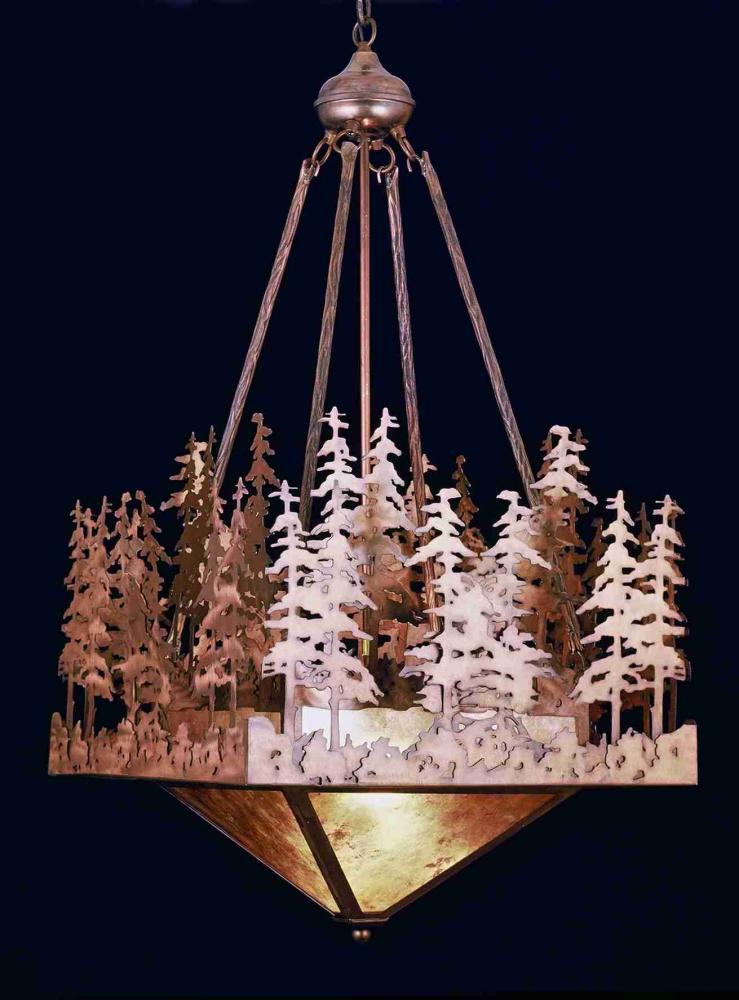 20" Square Pine Lake Inverted Pendant