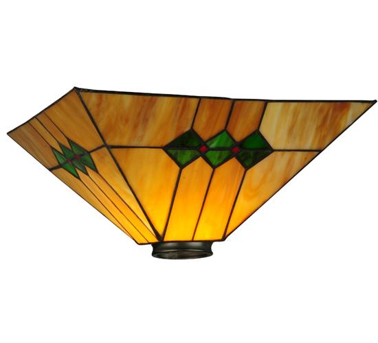 13" Square Martini Mission Shade