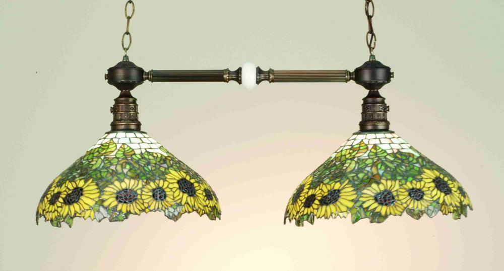 35" Long Wild Sunflower 2 LT Island Pendant