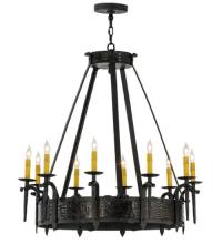 Meyda White 112388 - 35"W Costello 10 LT Chandelier