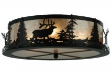 Meyda White 113621 - 22" Wide Elk at Dusk Flushmount