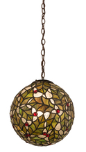 Meyda White 113902 - 9" Wide Holly Ball Mini Pendant