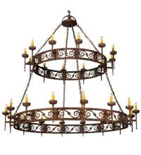 Meyda White 115701 - 83"W Majella 2 Tier Chandelier