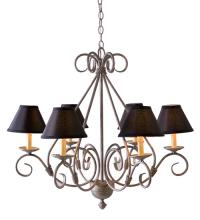 Meyda White 118910 - 30" Wide Olivia 6 Light Chandelier