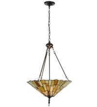 Meyda White 121146 - 20.25"W Delta Jadestone Inverted Pendant