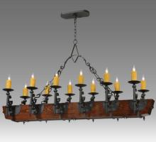 Meyda White 124272 - 60"L Tudor LED 12 LT Chandelier