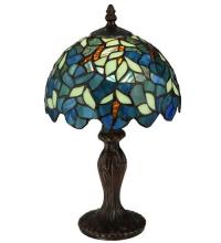 Meyda White 124812 - 14"H Nightfall Wisteria Mini Lamp