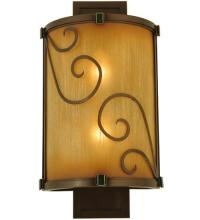 Meyda White 125509 - 9"W Sorbonn Wall Sconce