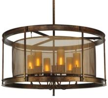 Meyda White 128040 - 42" Wide Cordoba 6 Light Pendant