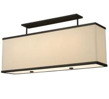 Meyda White 130985 - 42.5"L Quadrato Lounge Oblong Pendant