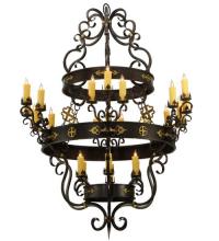 Meyda White 136480 - 60"W Santino 24 LT Chandelier