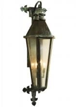 Meyda White 139356 - 14"W Millesime Lantern Wall Sconce