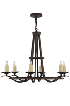 Meyda White 141829 - 36" Wide Octavia 6 Light Chandelier