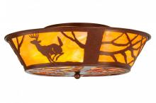 Meyda White 146915 - 22"W Deer on the Loose Flushmount