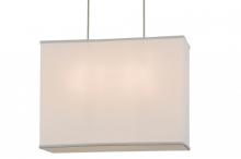 Meyda White 147803 - 20"L Quadrato Oblong Pendant