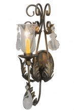 Meyda White 148188 - 9"W French Elegance Wall Sconce