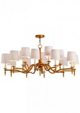 Meyda White 149365 - 52"W Toby 15 LT Chandelier