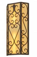 Meyda White 150144 - 12"W Mia Wall Sconce