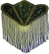 FABRIC & FRINGE GREEN PONTIFF