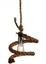 Meyda White 152480 - 9.5"W Rope Mini Pendant