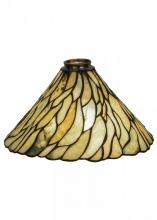 Meyda White 152599 - 12"W Willow Jadestone Shade