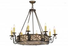 Meyda White 153447 - 36"W Delano 8 LT Chandelier