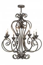 Meyda White 153862 - 36" Wide Fernando 8 Light Chandelier