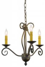 Meyda White 156774 - 18" Wide Sienna 3 Light Chandelier