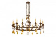 Meyda White 157192 - 48" Wide Peak 16 Light Chandelier