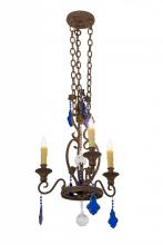 Meyda White 157205 - 20"W Peak 3 LT Chandelier