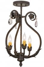 Meyda White 157893 - 12" Wide Antonia 3 Light Chandelier