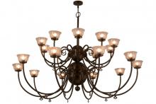 Meyda White 160553 - 80" Wide Perennial 20 Light Chandelier