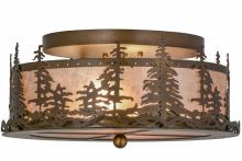 Meyda White 160561 - 16"W Tall Pines Flushmount