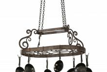 Meyda White 166434 - 38" Long Neo Pot Rack