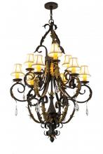 Meyda White 169782 - 36"W Ingrid 9 LT Chandelier