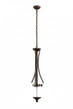 Meyda White 173738 - Mahogany Bronze 3 LT Inverted Pendant Hardware