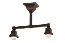 Meyda White 173749 - 15"L Timeless Bronze 2 LT Semi-Flushmount Hardware