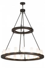 Meyda White 173814 - 48" Wide Loxley 16 Light Chandelier