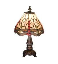 Meyda White 17525 - 11.5"H Tiffany Hanginghead Dragonfly Mini Lamp