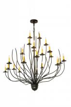 Meyda White 176032 - 54"W Sycamore 22 LT Chandelier