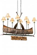 Meyda White 182904 - 51"L Personalized Canoe 8 LT Chandelier