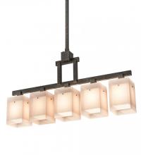 Meyda White 187801 - 55"L Metro Quadrato 5 LT Pendant