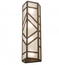 Meyda White 198072 - 7" Wide Santa Fe Wall Sconce