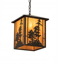 Meyda White 204739 - 11.5" Square Tall Pines Pendant